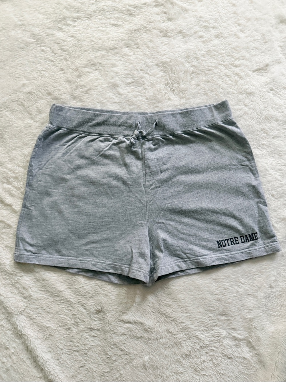 Jansport Notre Dame Drawstring Lounge Shorts Gray Size XL